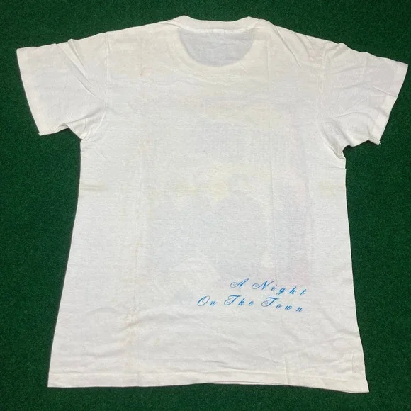 Vintage Bruce Hornsby And The Range Shirt Mens XL White 1990 A Night On The Town - Picture 9 of 16